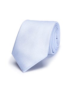 100% silk plain tie light blue_0