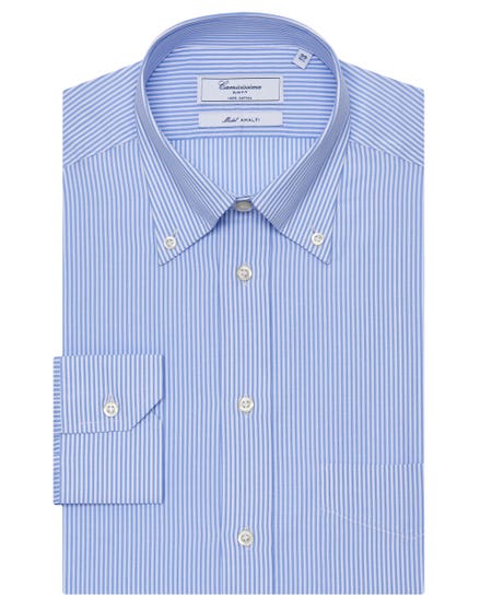 Permanent light-blue shirt, slim fit amalfi 35b  - button down_0