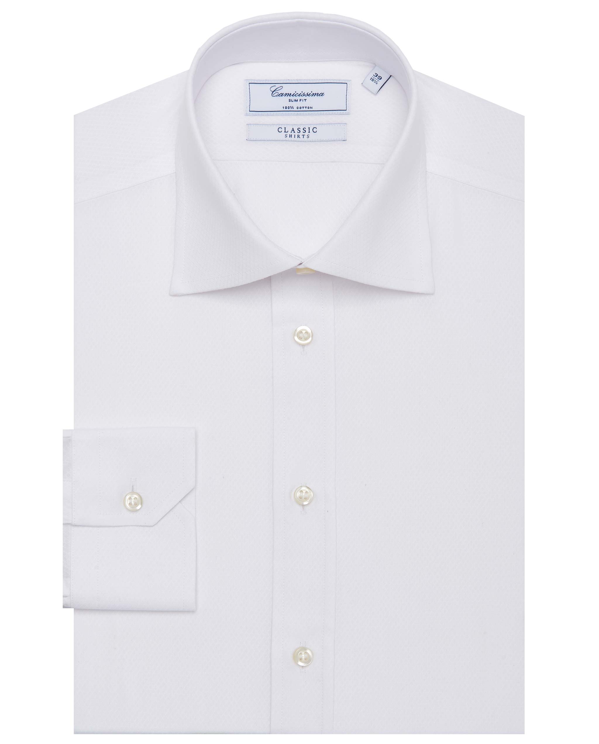 Camicia classic bianca slim francese francese Camicissima