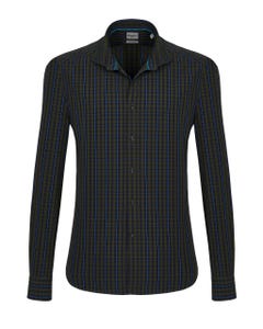 Long-sleeved cotton poplin shirt button down_0