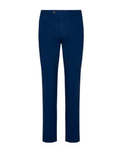 Twill chinos trousers blue navy_0