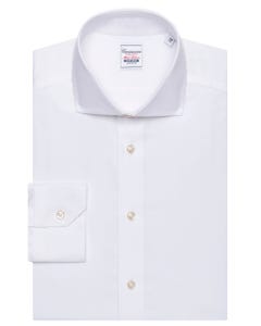 Camicia non iron bianca, extra slim lubiana francese_0